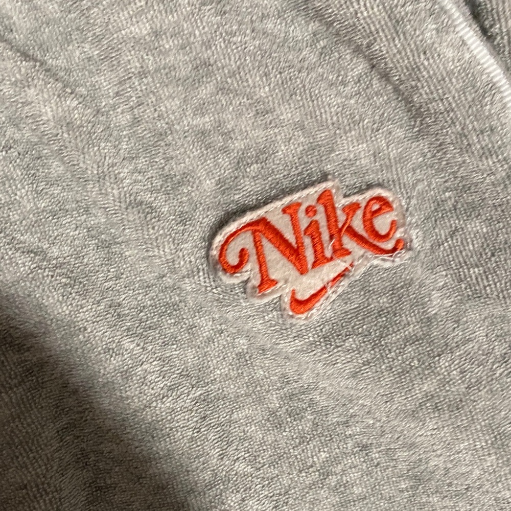 Y2K Vintage Nike Women Light Gray Zipper Jacket Jogger Set - Picture 8 of 10